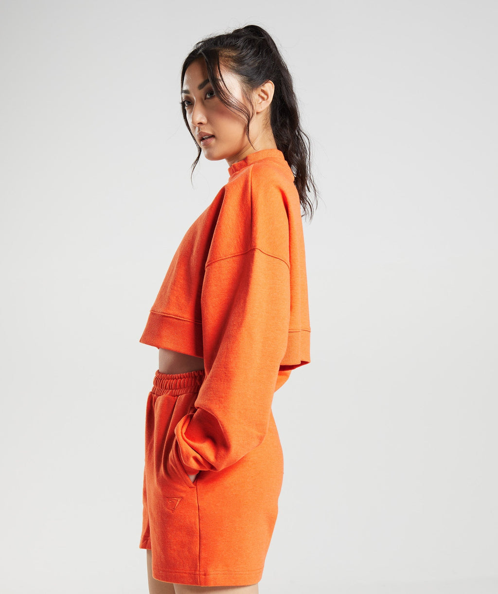 gymshark-rest-day-sweats-cropped-pullover-blaze-orange-marl-aw22