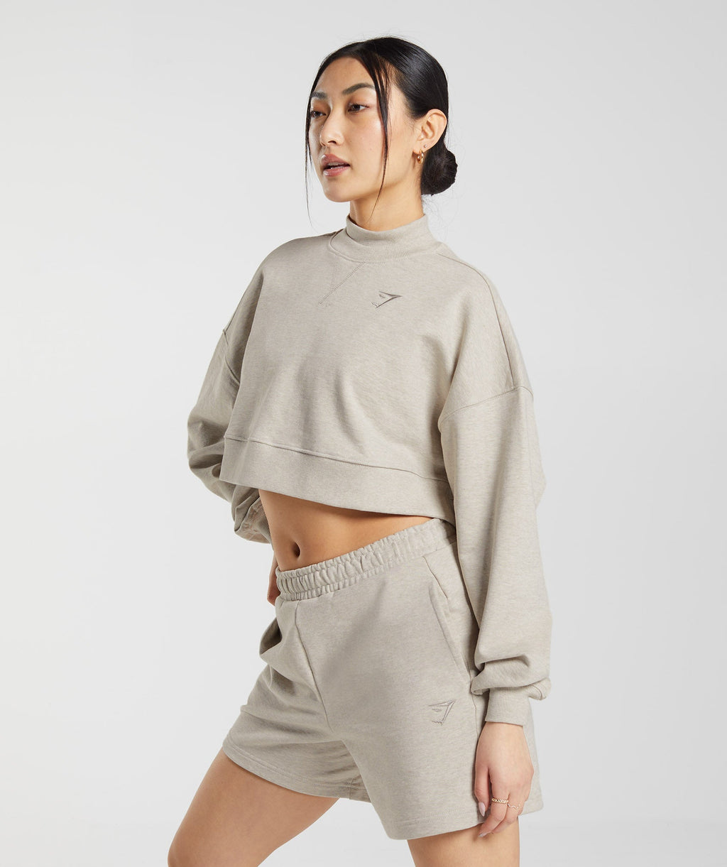 gymshark-rest-day-sweats-cropped-pullover-sand-marl-ss23