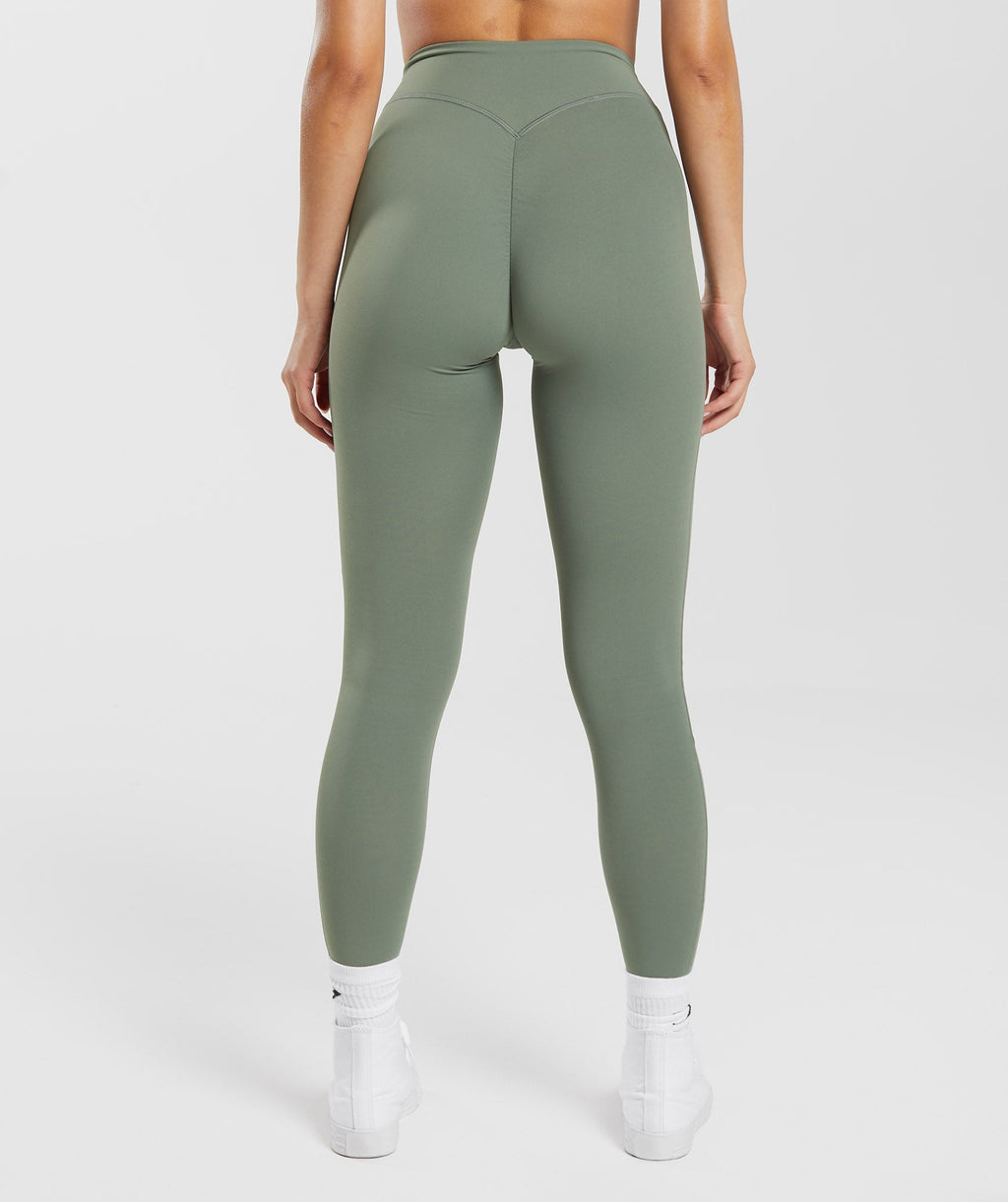 gymshark-ruched-leggings-dusk-green-aw23