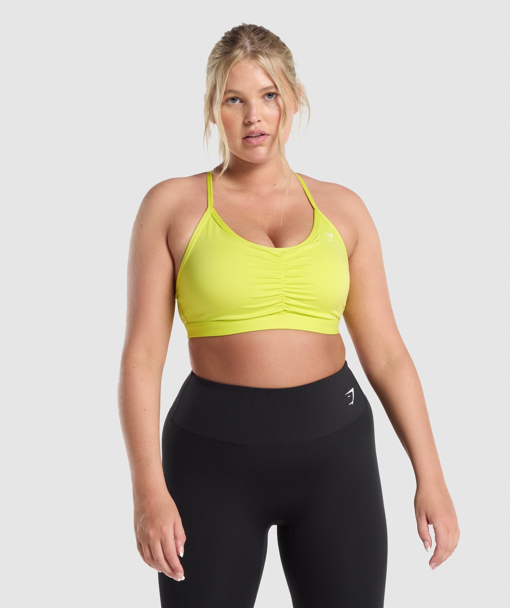 gymshark-ruched-training-sports-bra-yellow