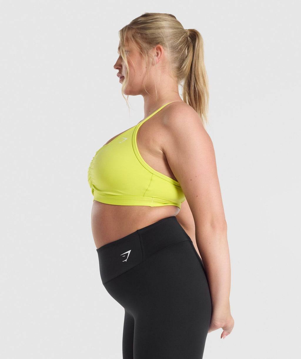 gymshark-ruched-training-sports-bra-yellow