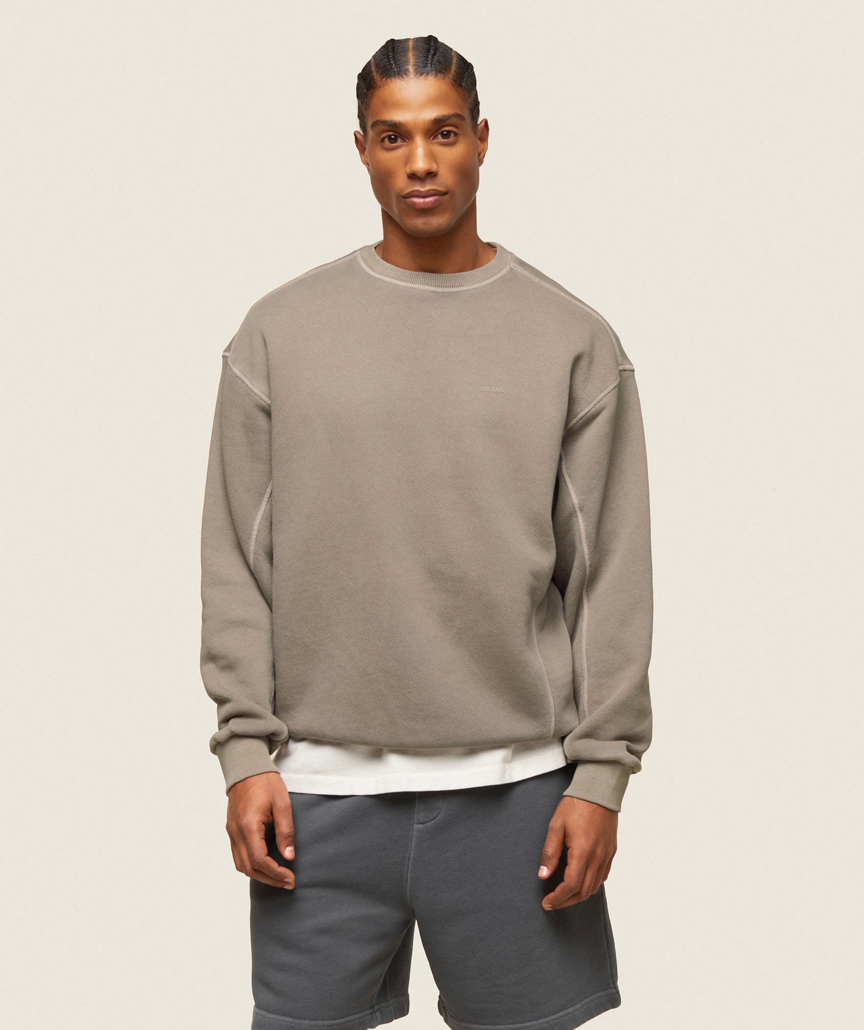 gymshark-everywear-relaxed-stitch-sweatshirt-linen-brown-ss24
