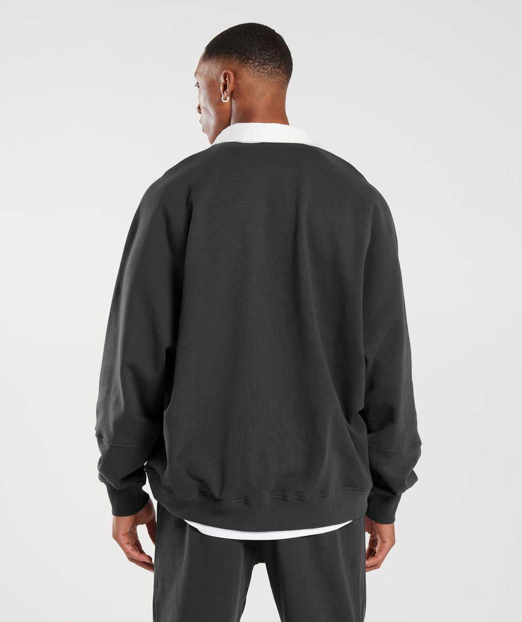 gymshark-rest-day-essentials-sweat-polo-onyx-grey-ss23