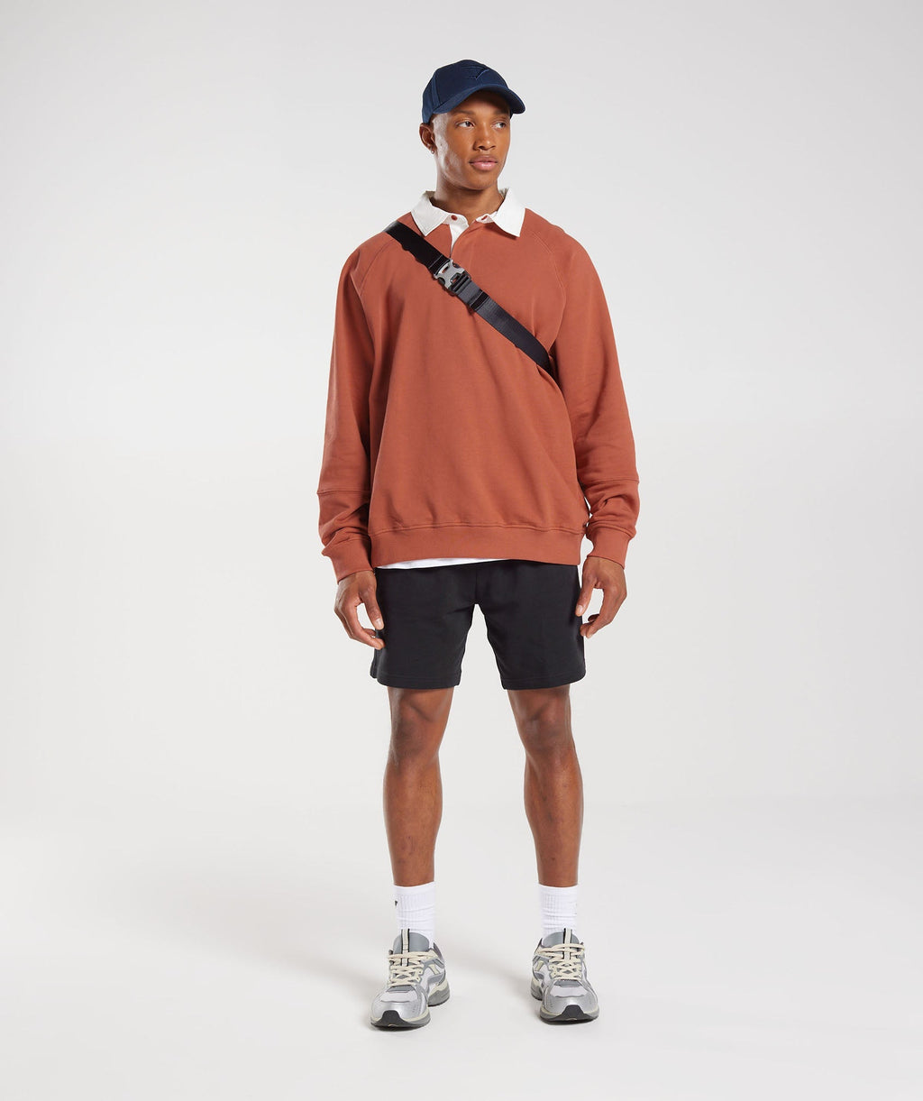 gymshark-rest-day-essentials-sweat-polo-persimmon-red-ss23