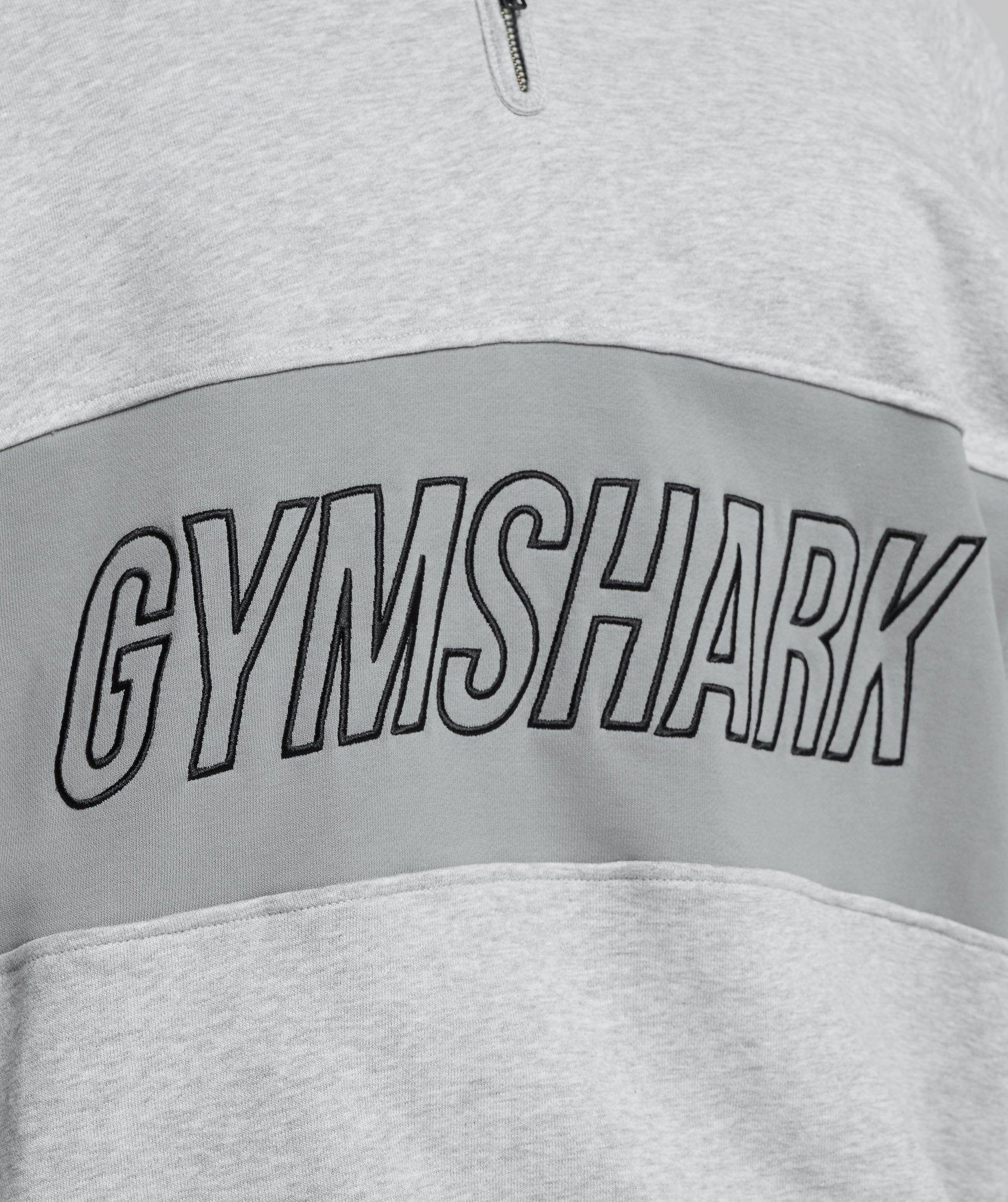 gymshark-rest-day-essentials-sweatshirt-polo-light-grey-core-marl-smokey-grey-aw23