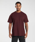 gymshark-rest-day-essentials-t-shirt-rich-maroon-aw23