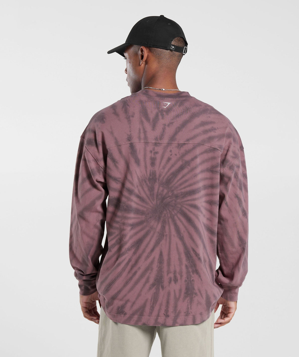 gymshark-rest-day-long-sleeve-t-shirt-dusty-maroon-silhouette-grey-spiral-optic-wash-ss23