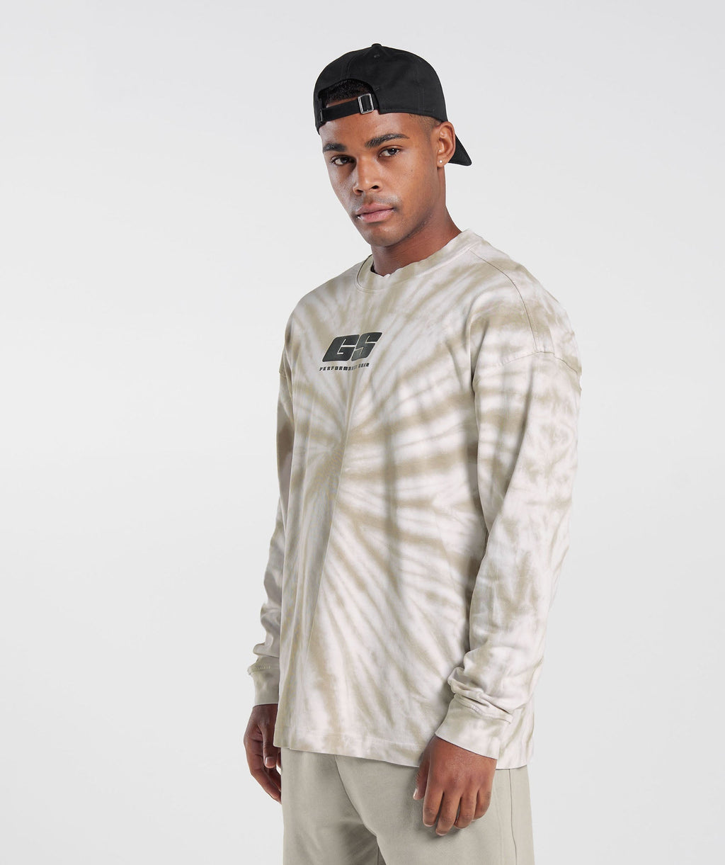 gymshark-rest-day-long-sleeve-t-shirt-white-mushroom-brown-spiral-optic-wash-ss23