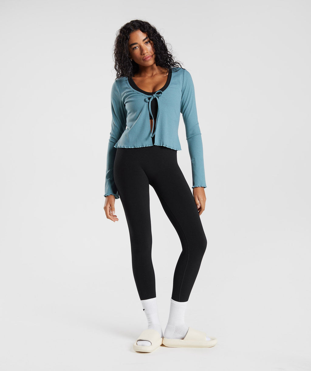 gymshark-pause-cardigan-charred-blue-aw22