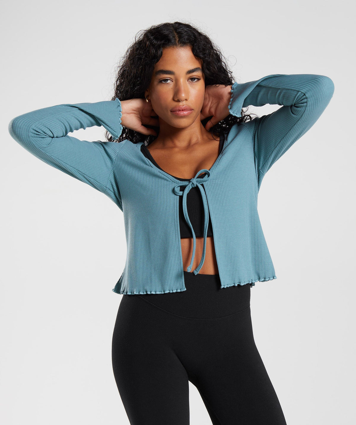 gymshark-pause-cardigan-charred-blue-aw22