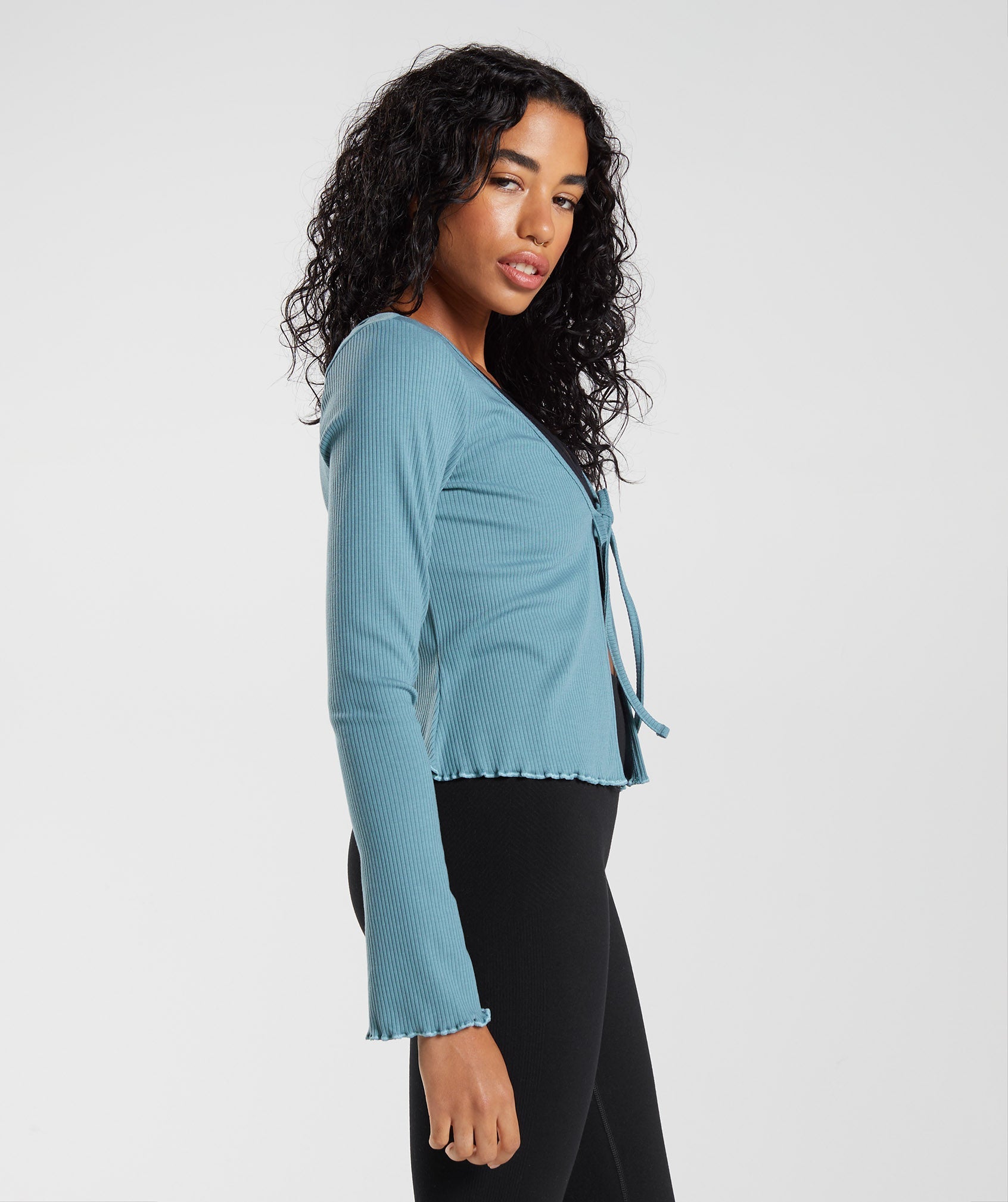 gymshark-pause-cardigan-charred-blue-aw22