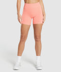 gymshark-luxe-seamless-shorts-muted-coral-marl-ss25