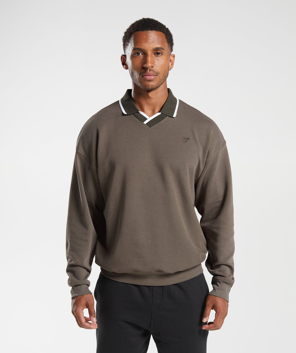 gymshark-rest-day-street-polo-pullover-camo-brown-aw23