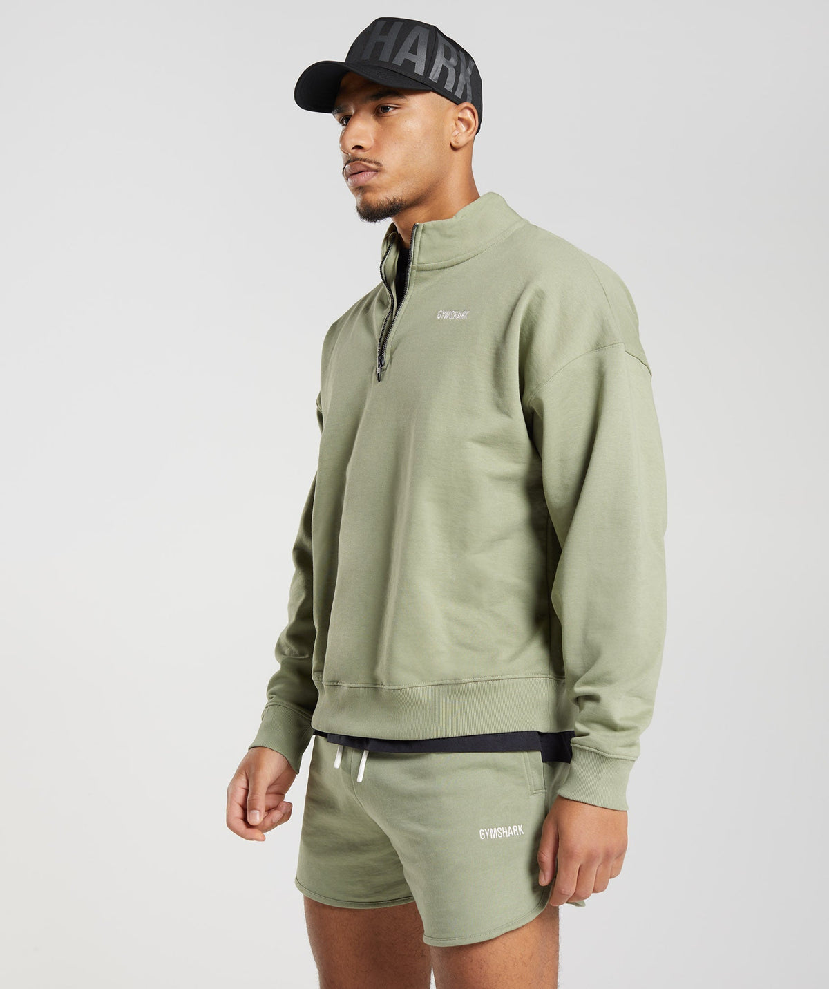 gymshark-rest-day-sweats-1-4-zip-sage-green-aw22