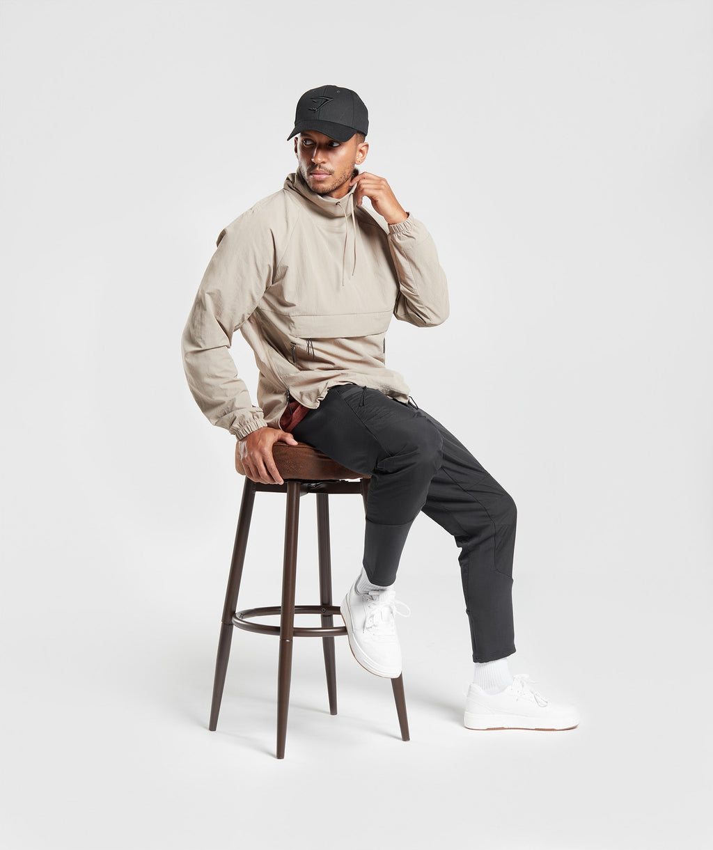 gymshark-retake-anorak-cement-brown-aw22
