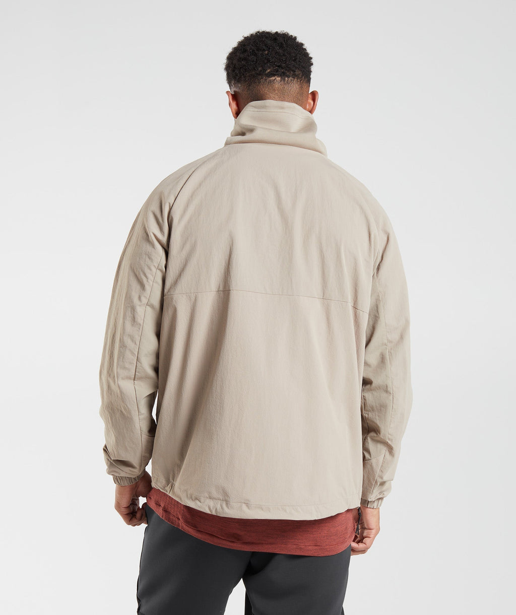 gymshark-retake-anorak-cement-brown-aw22