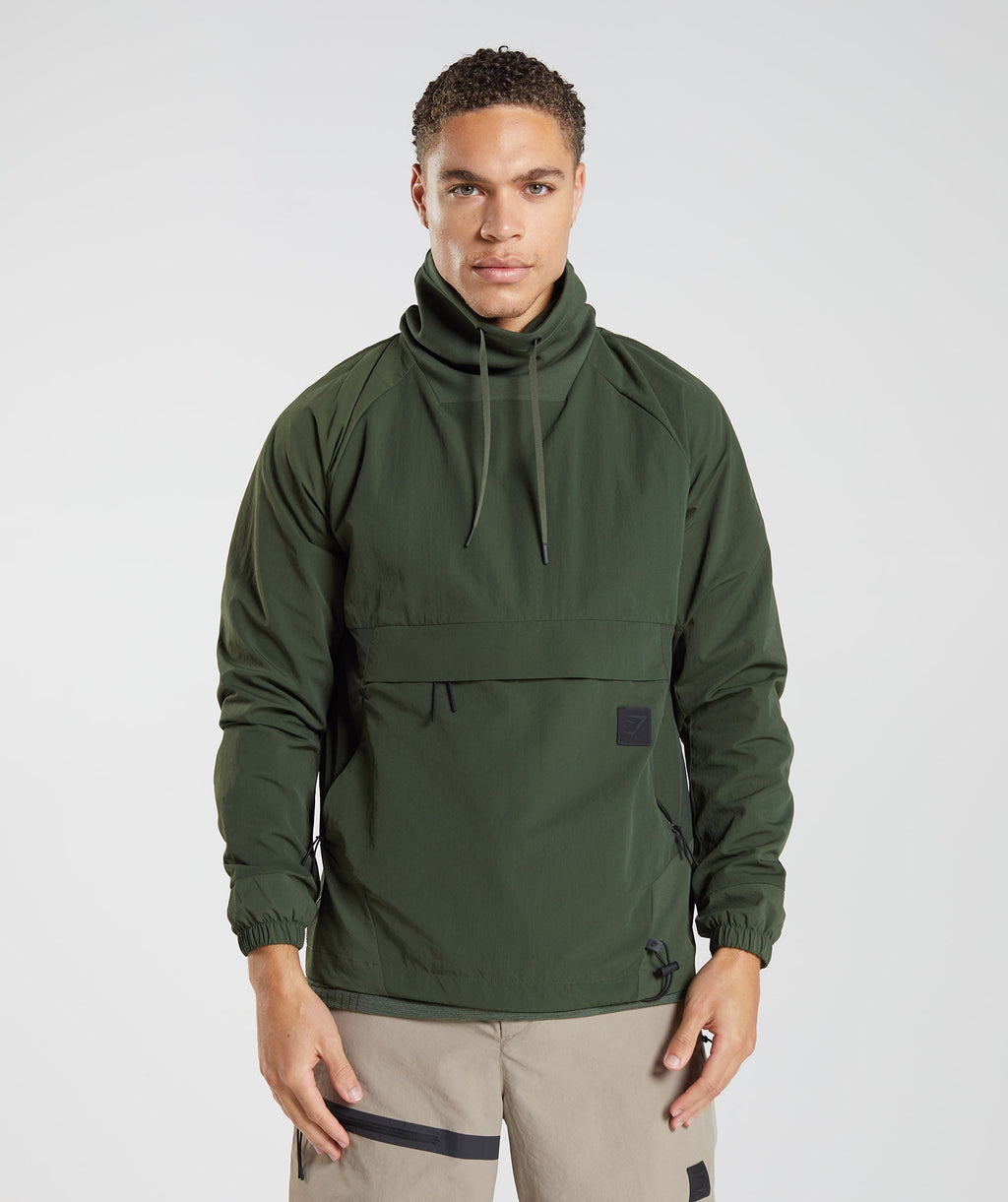 gymshark-retake-anorak-moss-olive-aw22