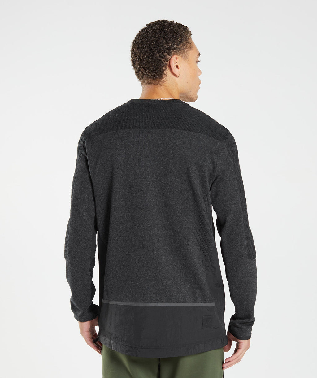 gymshark-retake-crew-black-marl-aw22