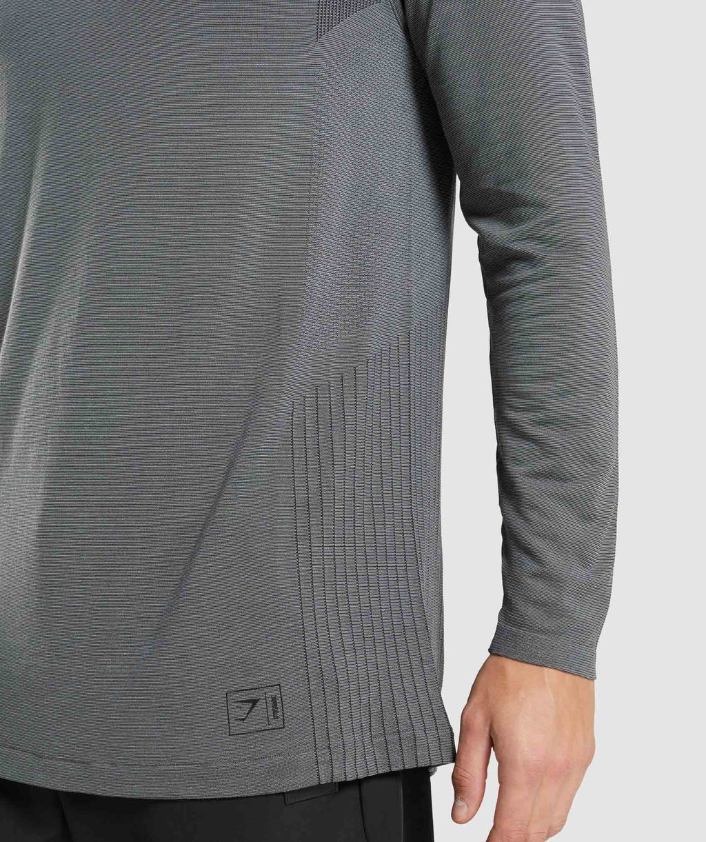 gymshark-retake-seamless-1-4-zip-black-charcoal-marl-aw21