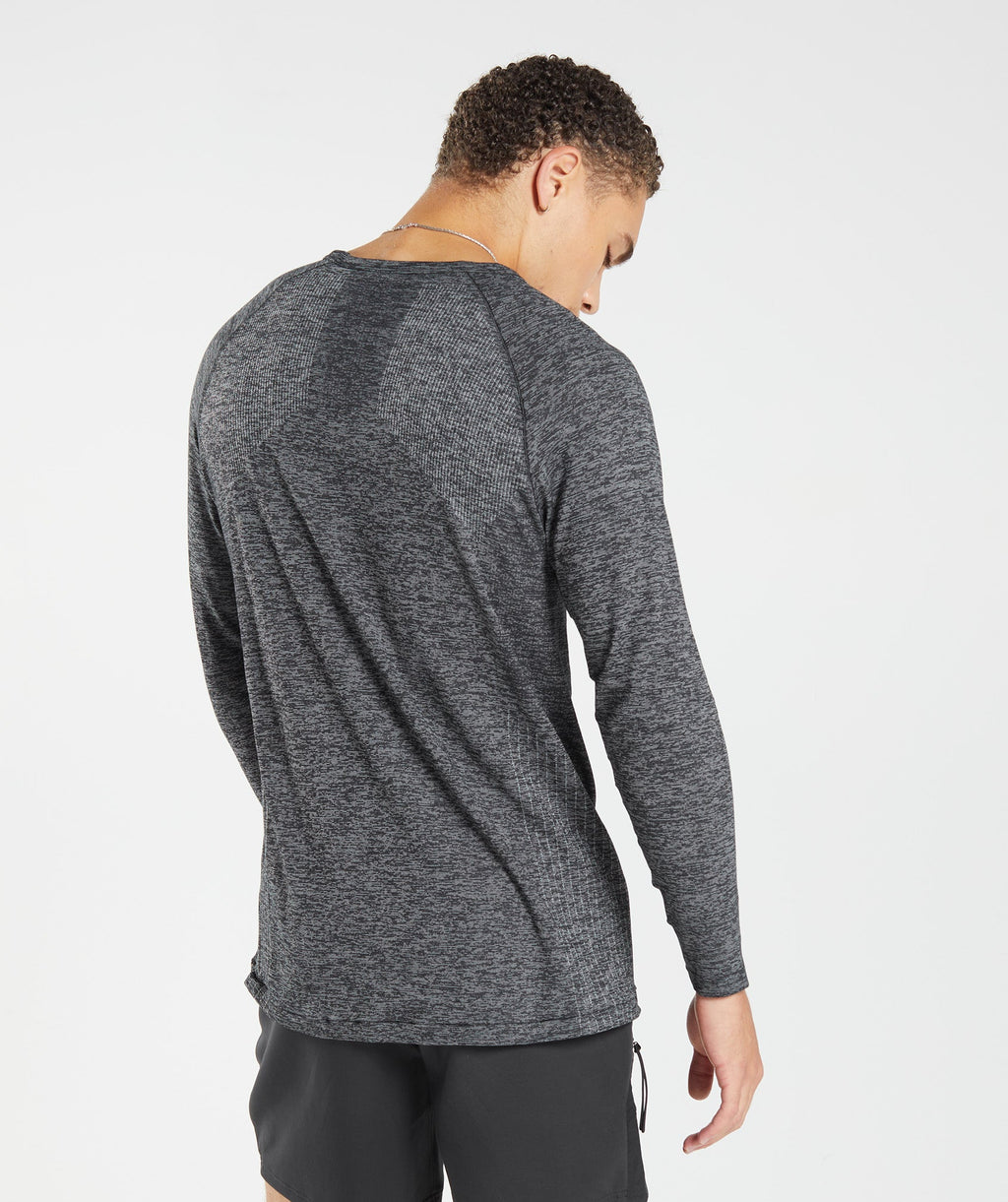 gymshark-retake-seamless-long-sleeve-t-shirt-black-white-marl-aw22