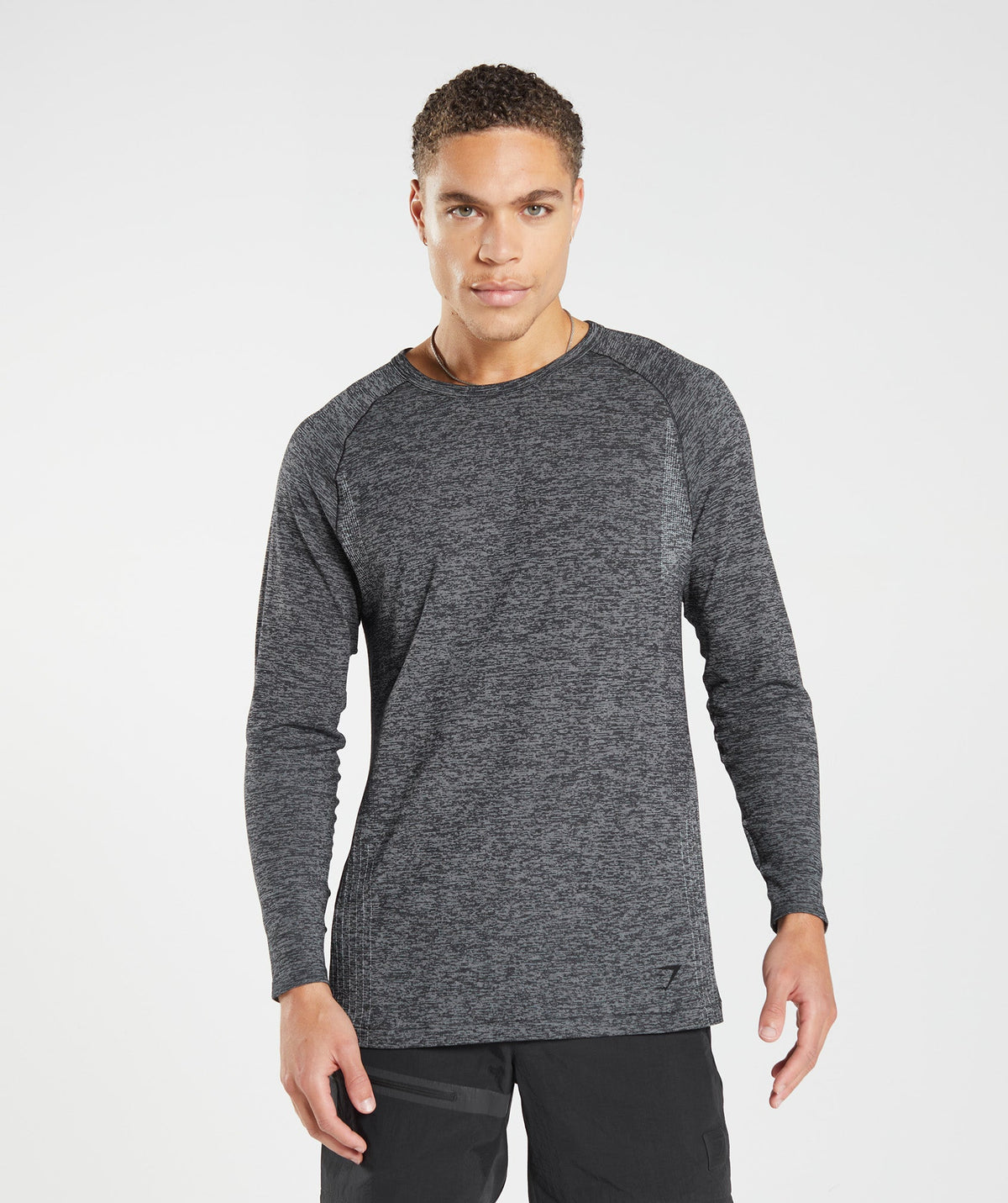 gymshark-retake-seamless-long-sleeve-t-shirt-black-white-marl-aw22