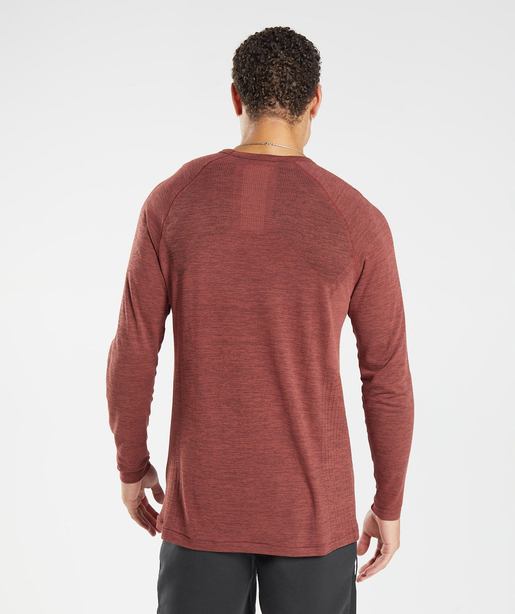 gymshark-retake-seamless-long-sleeve-t-shirt-rose-brown-black-marl-aw22