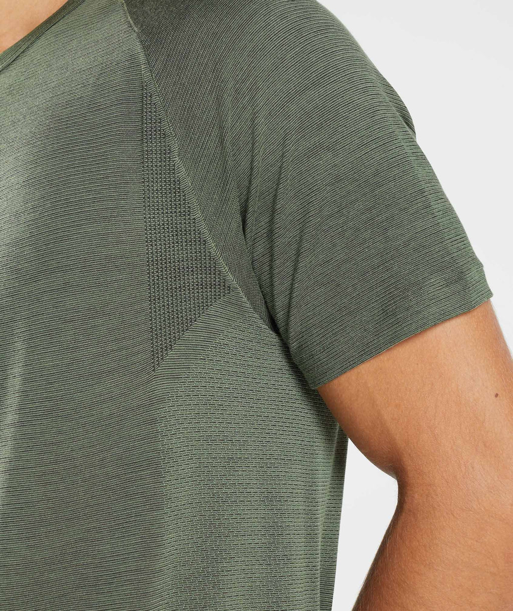 gymshark-retake-seamless-t-shirt-core-olive-black-marl-aw22
