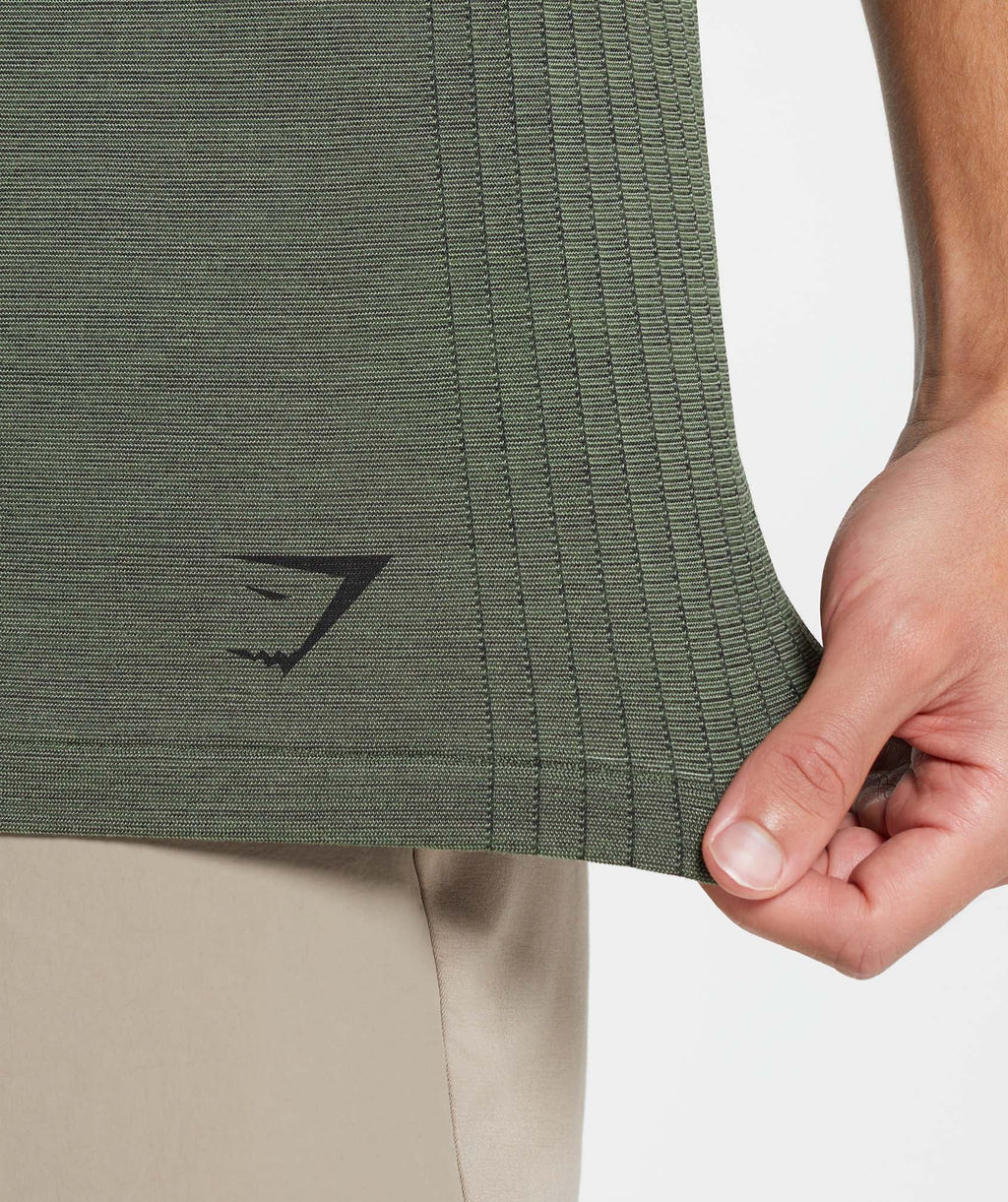gymshark-retake-seamless-t-shirt-core-olive-black-marl-aw22
