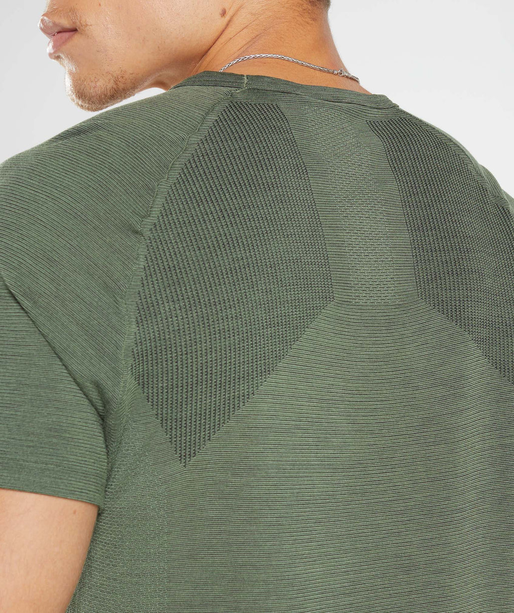 gymshark-retake-seamless-t-shirt-core-olive-black-marl-aw22