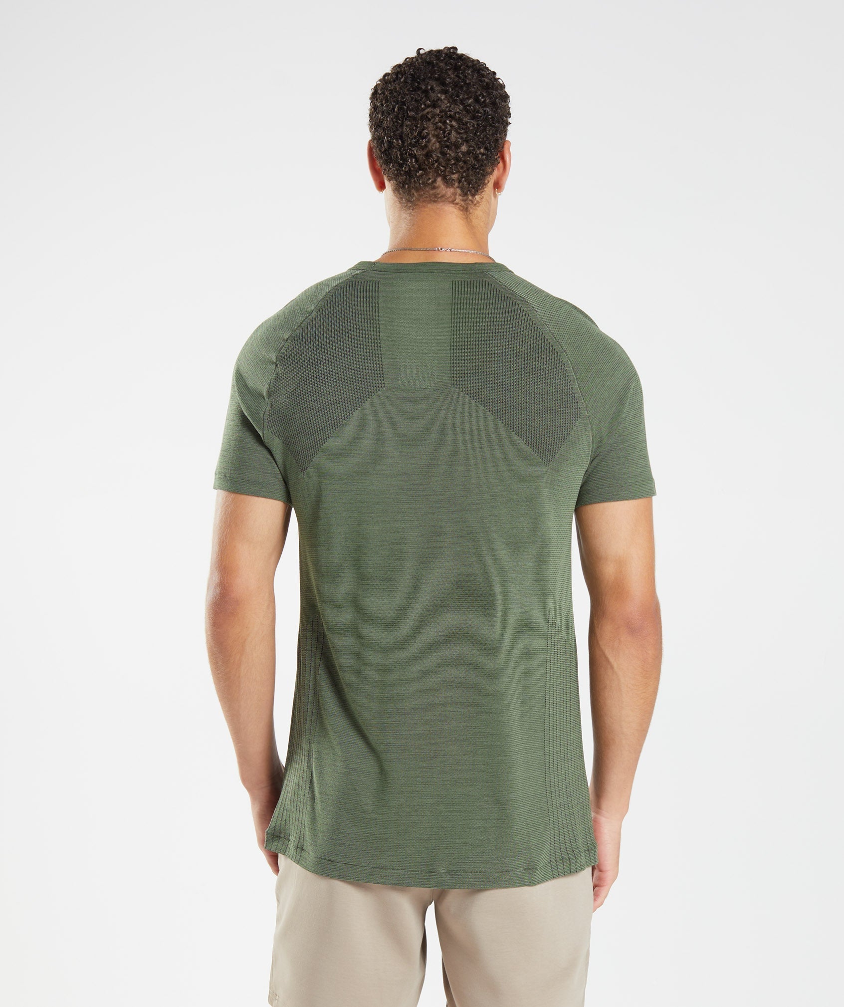 gymshark-retake-seamless-t-shirt-core-olive-black-marl-aw22
