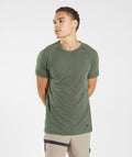 gymshark-retake-seamless-t-shirt-core-olive-black-marl-aw22