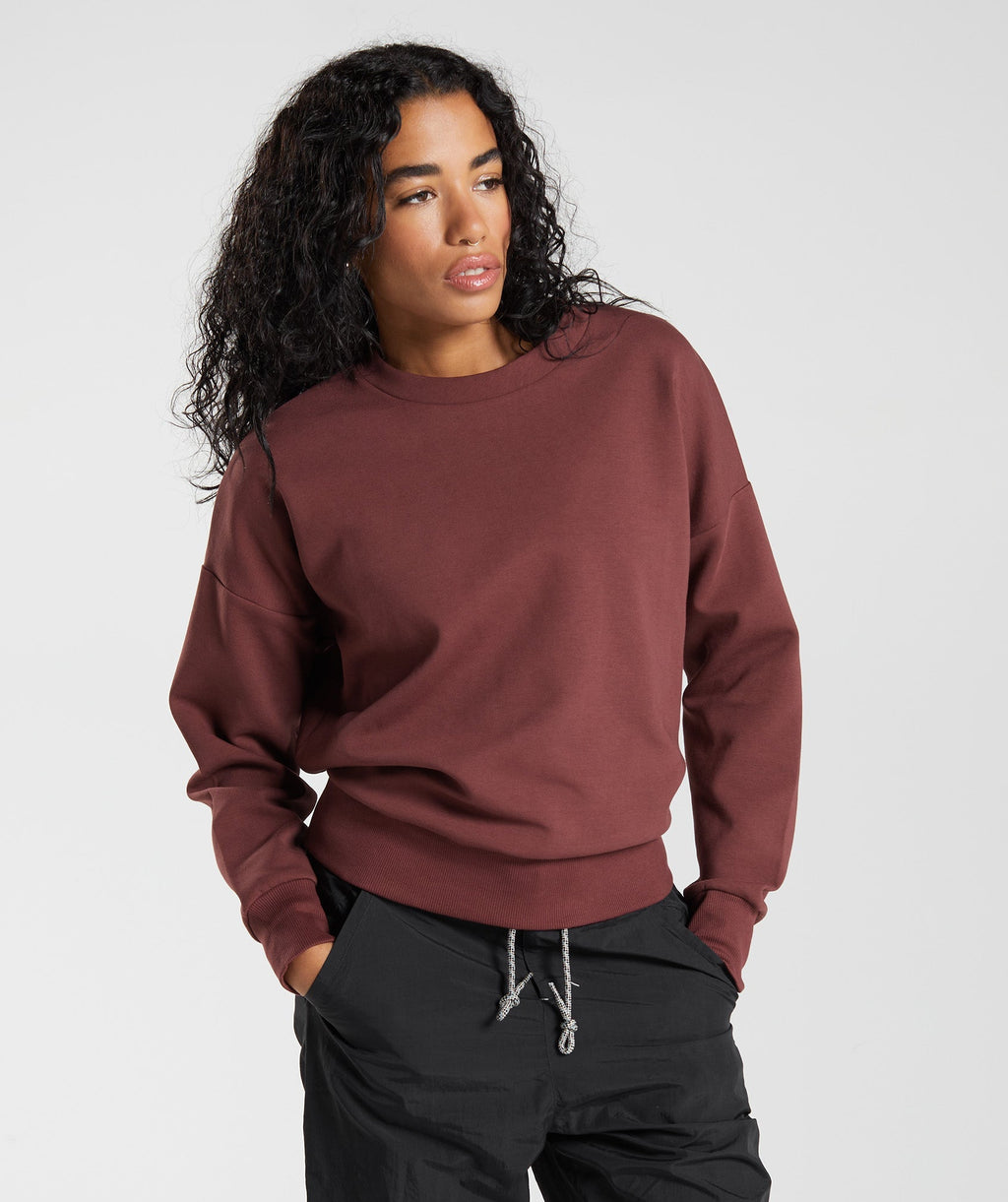 gymshark-retake-sweat-crew-cherry-brown-aw22