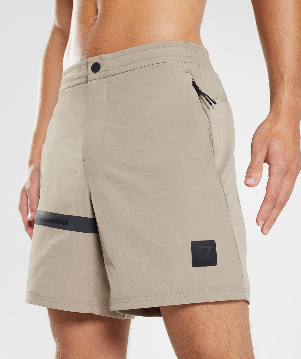gymshark-retake-woven-7-shorts-cement-brown-aw22