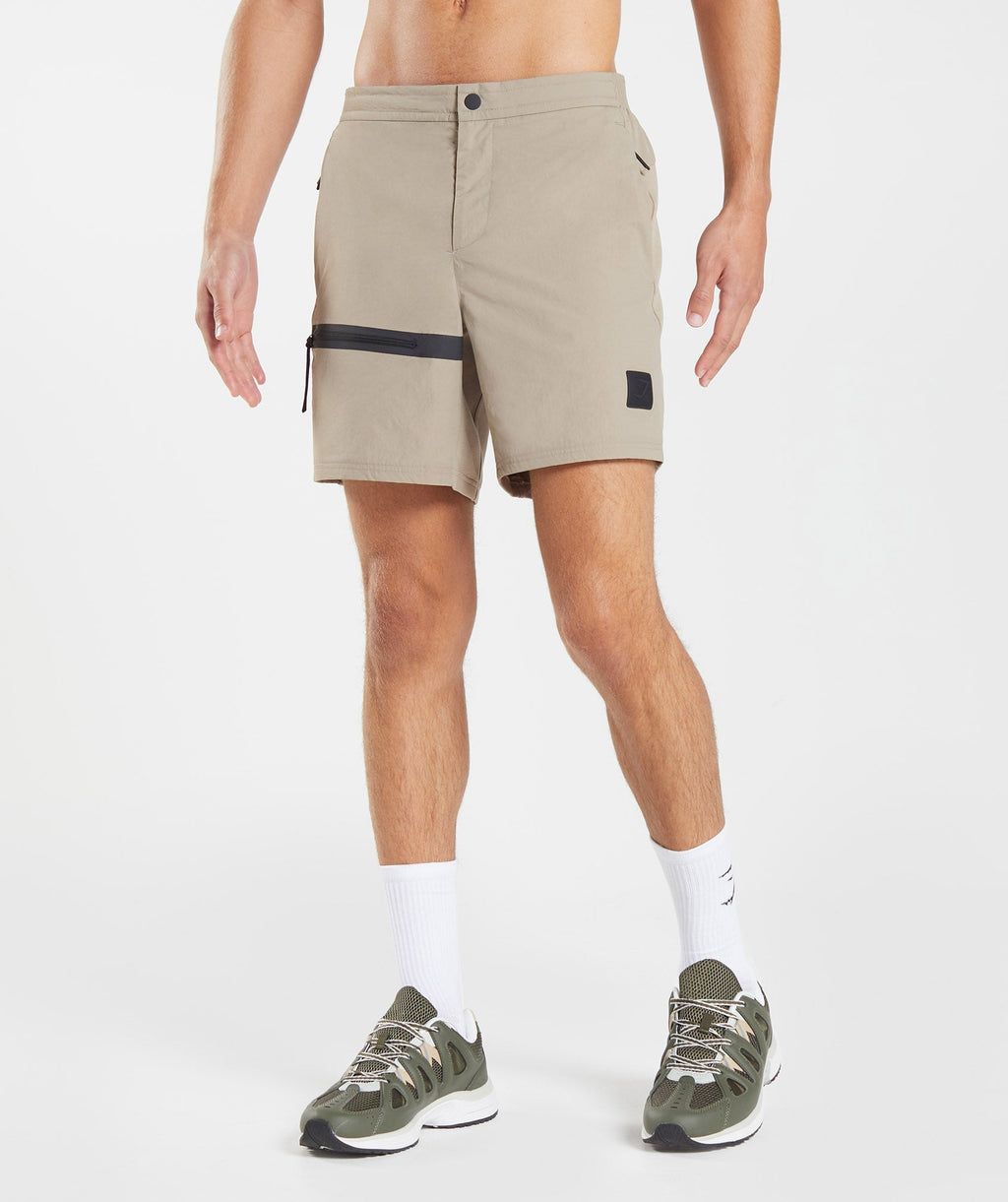gymshark-retake-woven-7-shorts-cement-brown-aw22