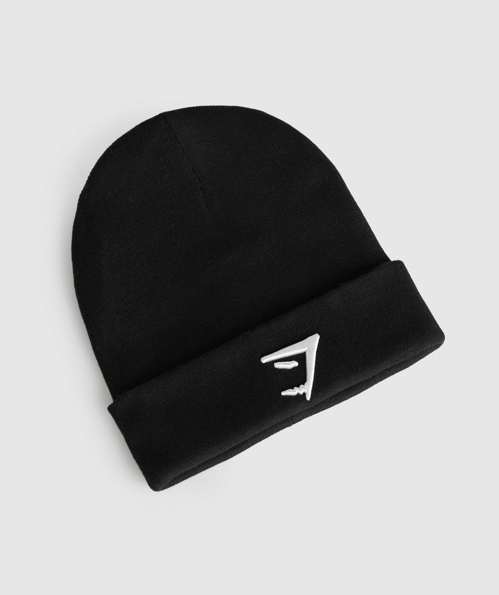 gymshark-reverse-jacquard-beanie-black-white-aw23