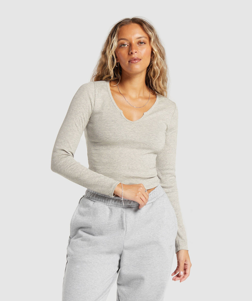 gymshark-rib-long-sleeve-top-stone-grey-marl-ss24