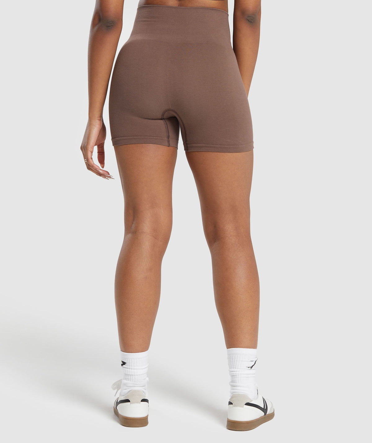 gymshark-ribbed-cotton-seamless-shorts-soft-brown-ss24