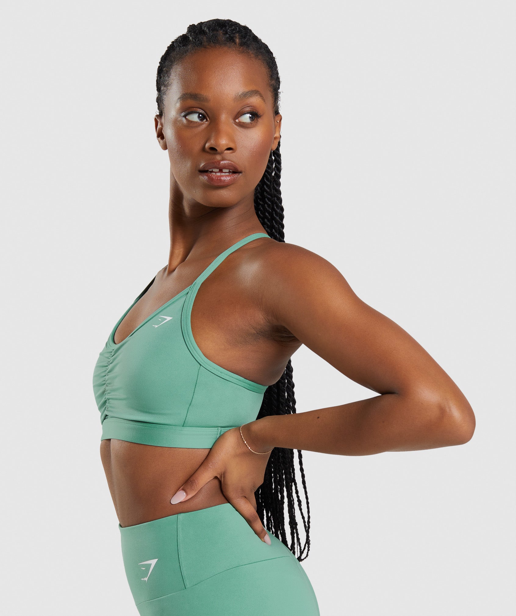gymshark-ruched-sports-bra-alpine-green-ss22