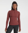 gymshark-running-1-4-zip-washed-burgundy-aw23