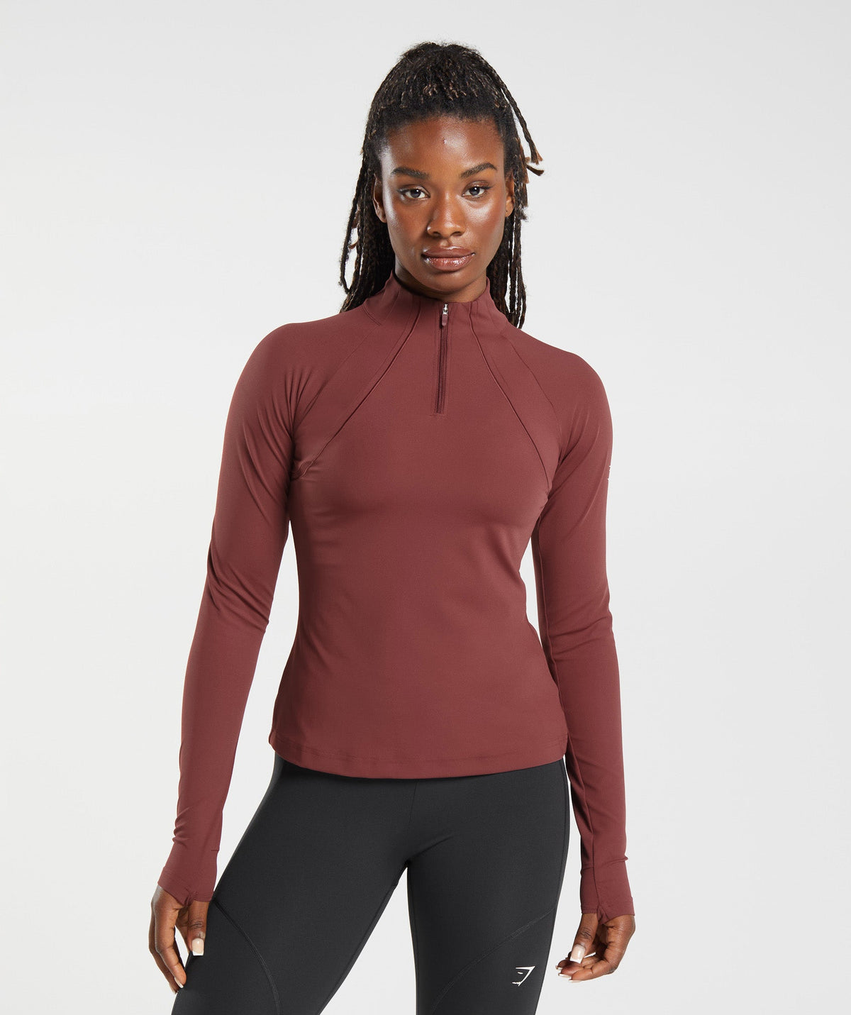 gymshark-running-1-4-zip-washed-burgundy-aw23