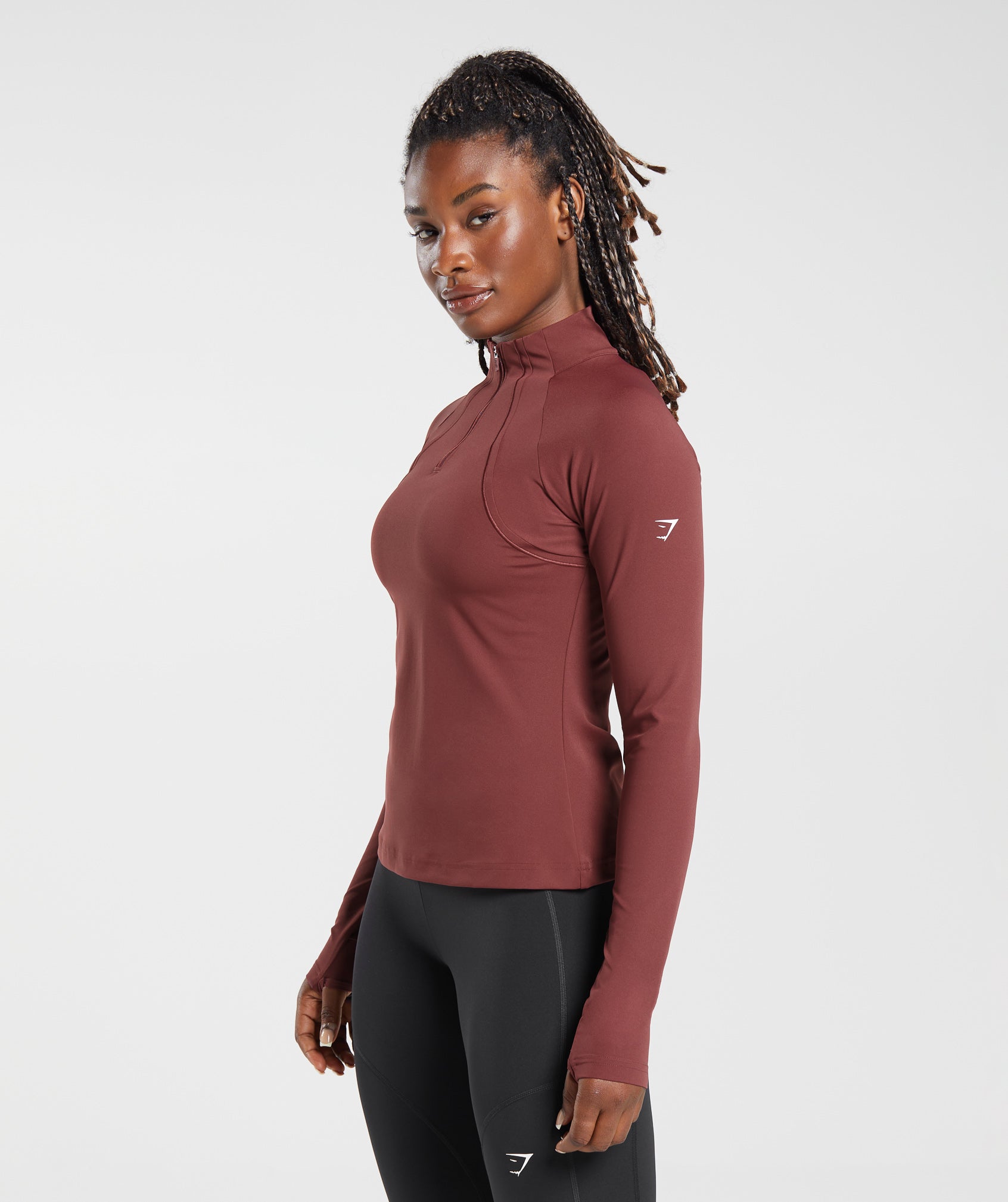 gymshark-running-1-4-zip-washed-burgundy-aw23