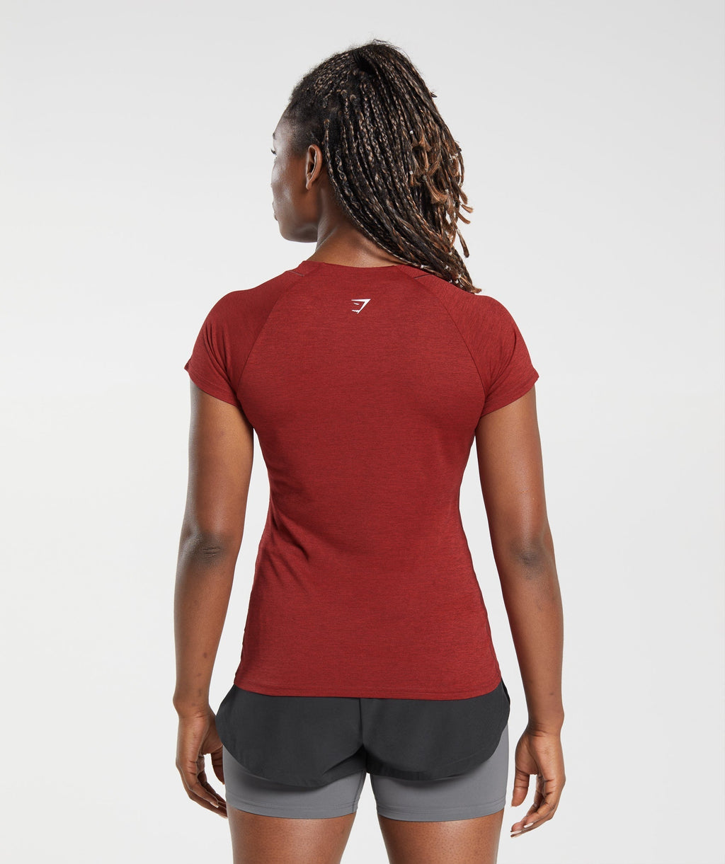 gymshark-running-t-shirt-washed-burgundy-velvet-red-aw23