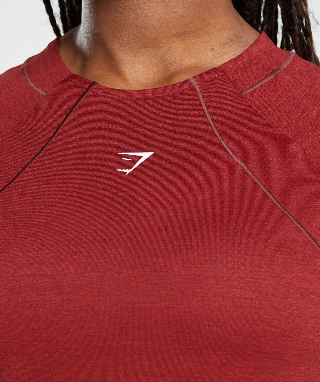gymshark-running-t-shirt-washed-burgundy-velvet-red-aw23