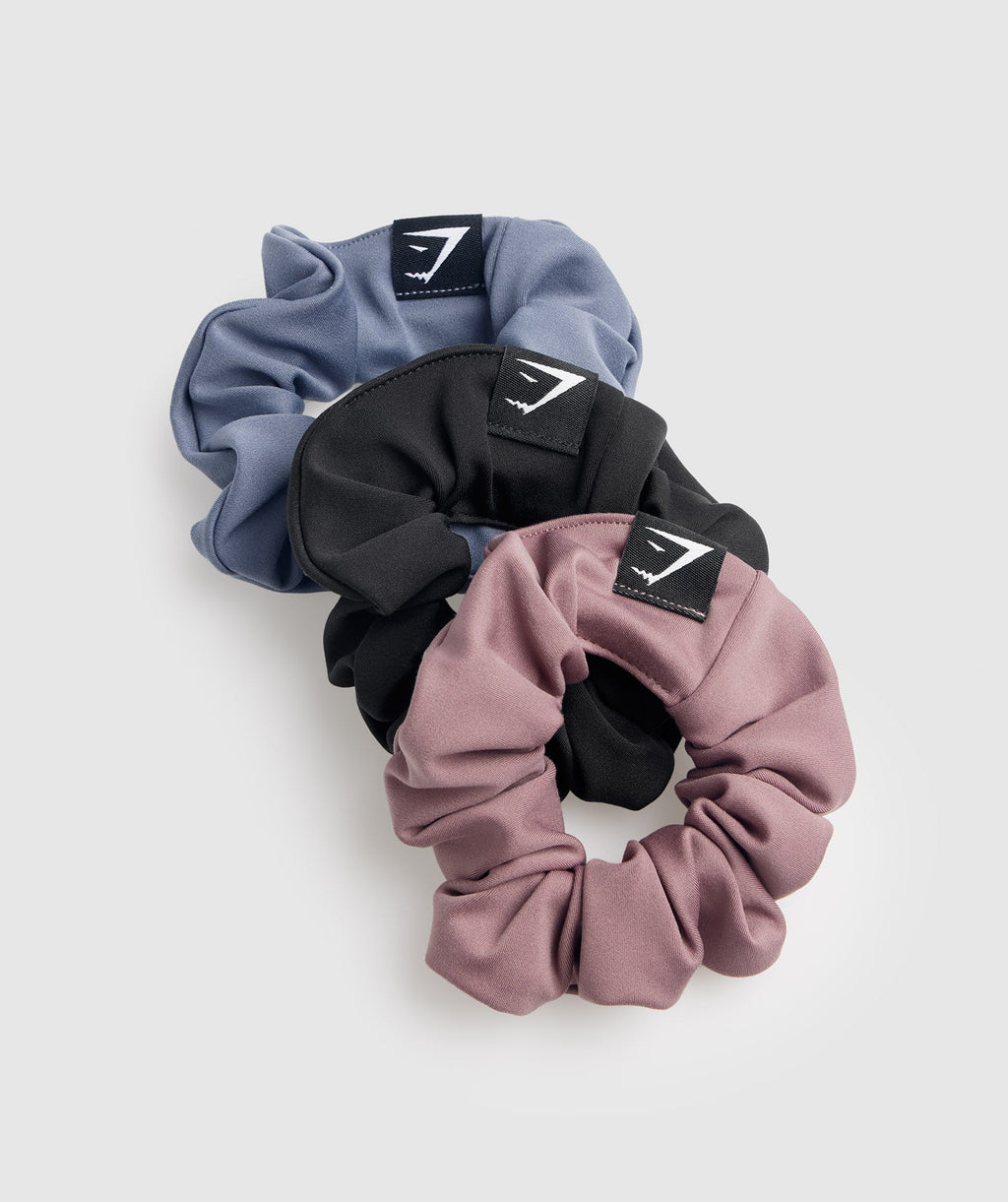 gymshark-scrunchies-3pk-black-maroon-evening-blue-ss23