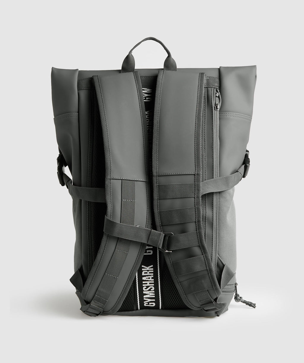 gymshark-sleek-backpack-roll-top-graphite-grey-ss24