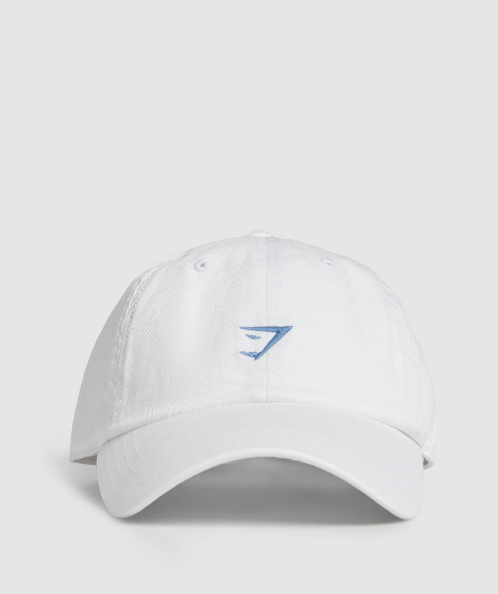 gymshark-relaxed-cap-white-ss25