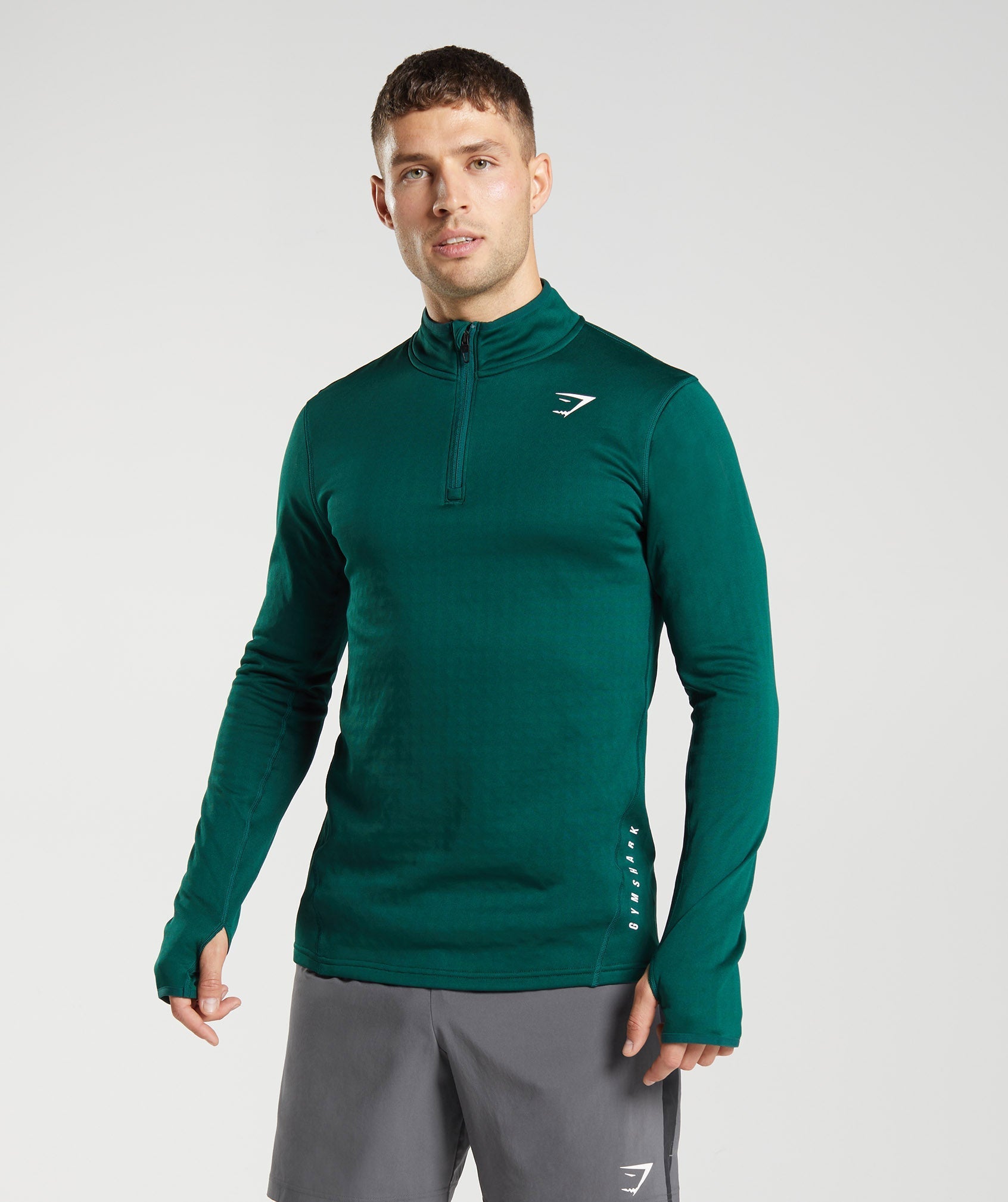 gymshark-sport-1-4-zip-woodland-green-aw22