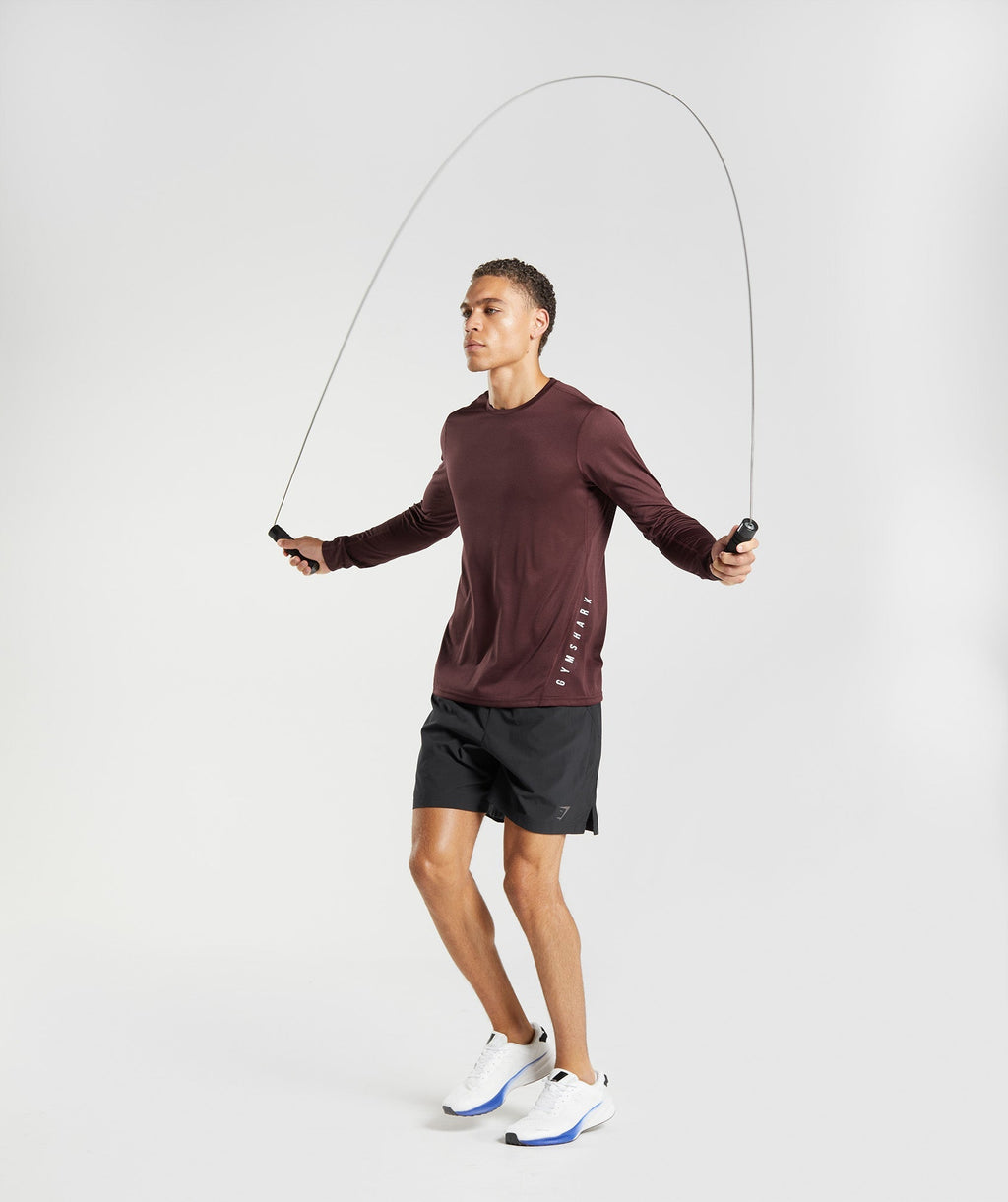 gymshark-sport-long-sleeve-t-shirt-baked-maroon-black-marl-aw22