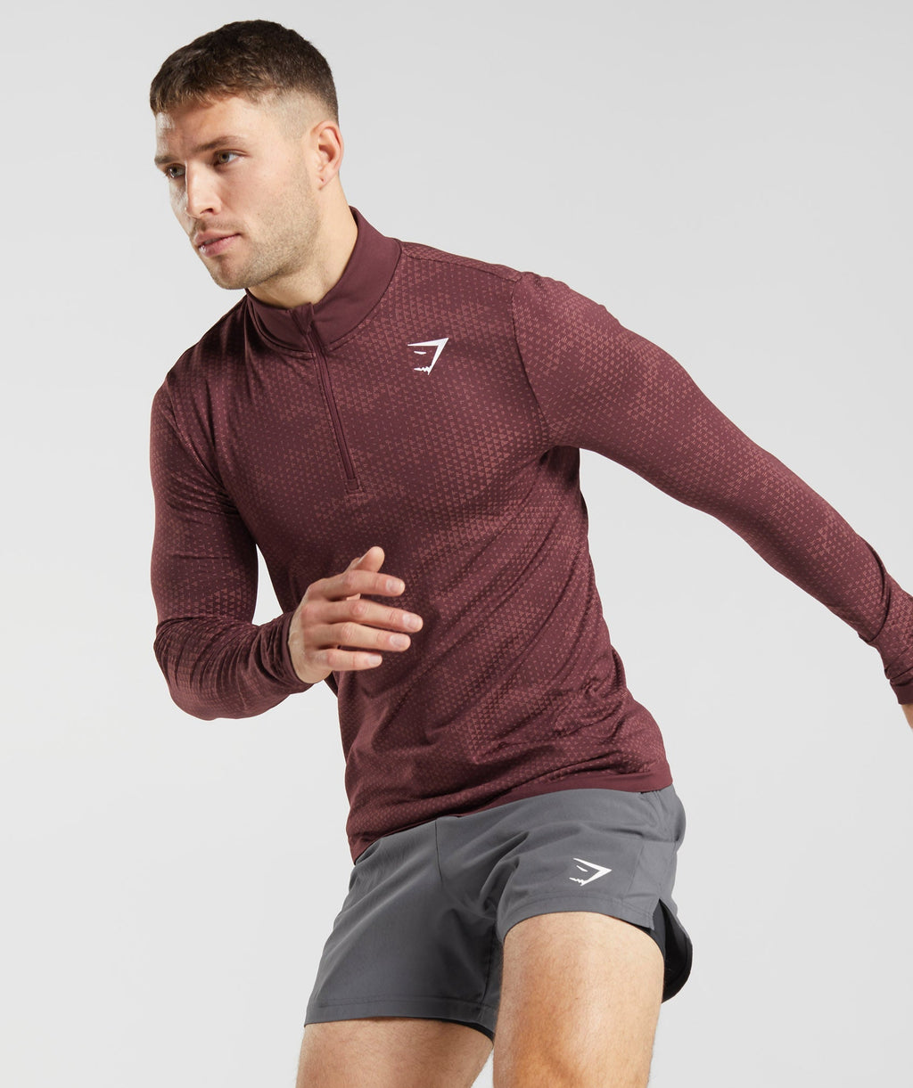 gymshark-sport-seamless-1-4-zip-baked-maroon-rosewood-red-aw22