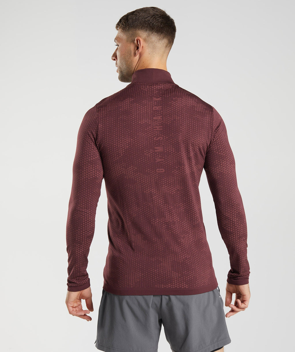 gymshark-sport-seamless-1-4-zip-baked-maroon-rosewood-red-aw22